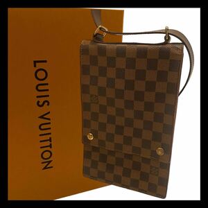 ★【美品】 LOUIS VUITTON ルイヴィトン ショルダーバッグ ダミエ ポートベローPM エベヌ 斜め掛け ポシェット N45271 メンズ レディース★