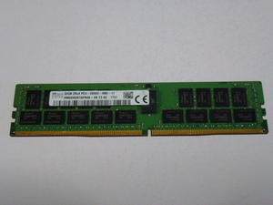 メモリ サーバーパソコン用 1.20V SK hynix PC4-21300V(DDR4-2666V) ECC Registered 32GB 起動しますがチップ欠損ありの為ジャンク品扱です