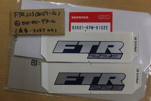 ♪FTR223/MC34-140/　(小）サイドカバー用/ステッカーデカール/純正品/新品/KPM-610ZE/メーカーさん廃番品/在庫今回分限り