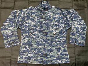 中古美品　米軍放出品 USN NWU ネイビー NAVY デジタル迷彩 コンバット ジャケット L/R BDU