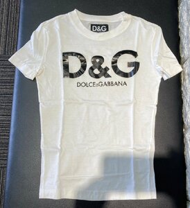 美品！！●D＆G DOLCE&GABBANA　ドルチェ&ガッバーナ　ホワイト 半袖　Tシャツ　36　イタリア製●