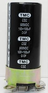 TMC CDZ 500VDC 100+100μF OiOF 高耐圧電解コンデンサ 新品未使用