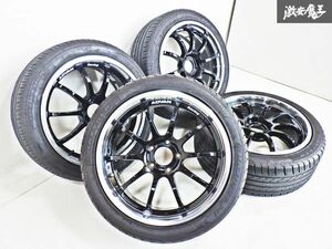 ●SE3Pにて使用 ADVAN Racing アドバンレーシング RS-D 18インチ 8J +37 +45 PCD114.3 ハブ径約73ｍｍ 5穴 ブラック 黒 ホイール1台分 B-4