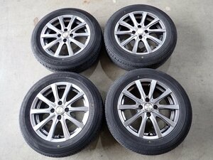 YS8266【送料無料175/65R15】アクア フィット スイフト キューブ等 ダンロップ 中古夏タイヤセット ▼15×5.5J 100/4H ET42▼