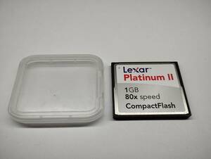 ケース付き　1GB　Lexar platinum2　CFカード　フォーマット済み　メモリーカード　コンパクトフラッシュカード