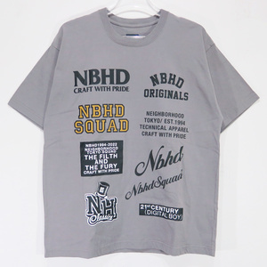 NEIGHBORHOOD ネイバーフッド 22SS NH-11/C-TEE 221PCNH-ST11 NBHD ロゴ Tシャツ ショートスリーブ カットソー 半袖 グレー