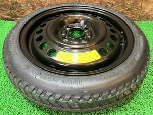 鉄チンホイール 15inch 4j × BRIDGESTONE 125/70D15 PCD100 4穴 スチール製 スペア テンパー 応急用タイヤ 軽自動車 コンパクトカー