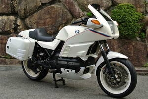 BMW K100RS 4V アニバーサリー限定車 希少 限定150台 モトコ製シングルシートカウル仕様 純正パニア付き パールホワイトMライン 機関好調