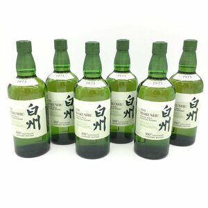 【1円～複数出品中！】サントリーシングルモルトウイスキー 白州 １００周年記念 700ml×６本セット※同梱不可