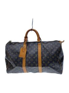 LOUIS VUITTON◆キーポル55_モノグラム・キャンバス_BRW/PVC/BRW