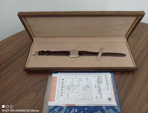 GD57 【1円から】 良品 SEIKO CREDOR セイコー クレドール QZ 2340-5000 シルバー文字盤 レディース腕時計 電池切れ 箱付