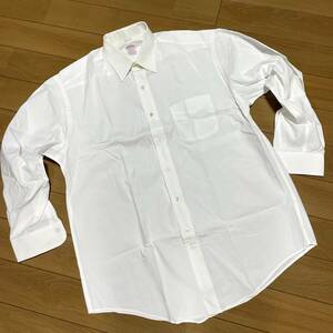 L-2　ブルックスブラザーズ mokevs（USA製）　サイズ 16-3（XL～程度）！白 ワイシャツ
