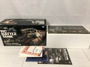 【ジャンク・現状品】動作未確認・未検品 東京マルイ M1A2 ABRAMS 砂漠迷彩仕様 1/24 ラジオコントロール バトルタンク[39-0317-K2]