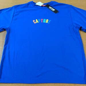 ☆新品☆CAPTURE☆半袖Ｔシャツ☆3L☆男性用☆ブルー☆No.690