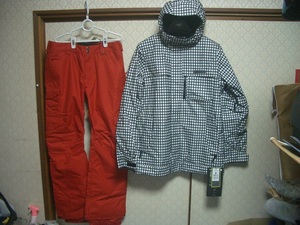 送料込 新品 BURTON バートン 上下セット サイズM MB POACHER JKT MZ CARGO PT MID CAMPFIRE 送料無料