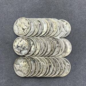 1円 アメリカ銀貨 約81.9ｇ マーキュリー ダイム 10セント 34枚セット アンティークコイン コレクション