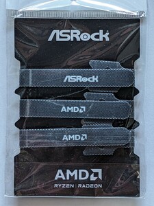 ASRock AMD マジックテープ マジックバンド ケーブルバンド 3本セット