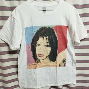 レア柄 アンディ ウォーホル ANDY WARHOL Tシャツ ミックジャガー Mick Jagger The Rolling Stones ローリングストーンズ バンドTee