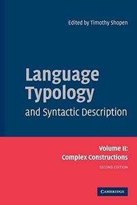 [A12281741]Language Typology and Syntactic Description (Language Typology &