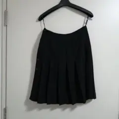 ㉔MU 黒  プリーツスカート 36 S 160  オリゾンティー 日本製 制服