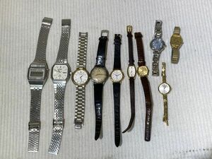 kma13▼腕時計 10点おまとめ/レディース メンズウォッチ SEIKO.CITIZEN.ORIENT 未稼働 ジャンク時計▼