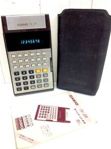 当時物 【 カシオ FX-39 カリキュレーター 】 CASIO SCIENTIFIC CALCULATOR 中古品 実働品 動作確認済み 昭和レトロ ヴィンテージ