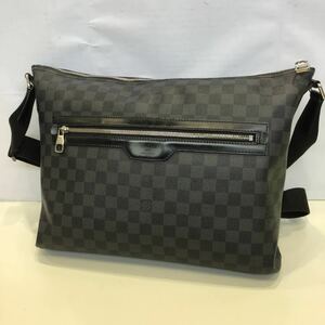 【LOUIS VUITTON ルイヴィトン】N41106 ミックMM ダミエ・グラフィットショルダーバッグ ブラック グレー 2303oki