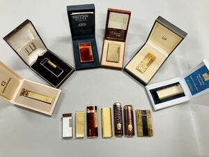 【送料無料】dunhill デュポン S.T.DUPONT カルティエ Cartier イブサンローラン CROWN TRUSSARDI 他 ブランドライター まとめ 13点