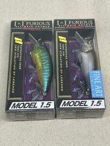 メガバス イマカツ アイバイアイ フューリアス 2個セット 未開封品 CLEAR HOT TIGER ＆ FA GHOST WAKASAGI 1.5 I×I FURIOUS