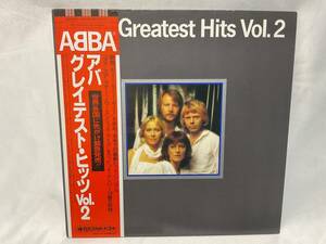 ■洋楽LP ABBA アバ/グレイステスト・ヒッツ Vol.2 帯付 スリーブ有
