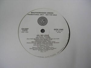 ●ＲＡＰ12”●BROTHERHOOD CREED/50/50 LOVE