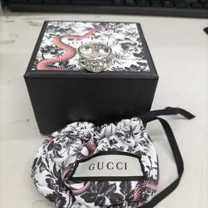 B2653 GUCCI グッチ　インターロッキング　リング　シルバー925