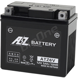 AZバッテリー 充電済 ダンク CBR125R ジョルノ Dio110 ディオ110 Zoomer X ズーマーX JOG ジョグ Vino ビーノ ATZ6V 互換 YTZ6V
