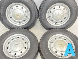 中古タイヤ スタッドレスタイヤ ホイールセット 4本セット 165R13 6PR SCHWARZ MV V4C 13x5.0 100/114.3-4穴 DUNLOP SV01