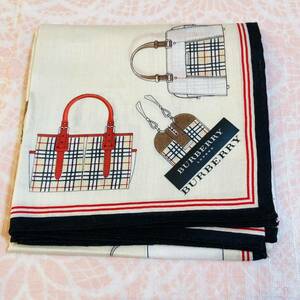 【人気柄】新品/BURBERRY/大判ハンカチ/正規品/バーバリー/綿100%/未使用/即決/匿名発送/ノバチェック/レディース/バッグ/カバン鞄 柄