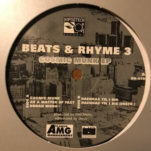 [ Daennac - Beats & Rhyme 3 - Hipnotech HR-010 ] Underground Resistance