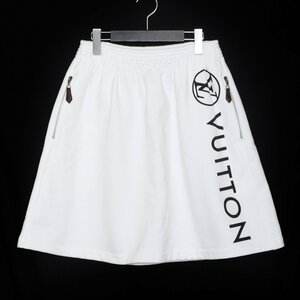 未使用 LOUIS VUITTON Sporty Skirt Mサイズ ホワイト 1A9LV9 ルイヴィトン スポーティー スカート コットン LV ロゴ logo