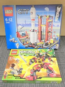 【未組立品】LEGO CITY 3368 スペースセンター NINJAGO 9448 サムライ・ロボ レゴ 2個セット シティ ニンジャゴー 1円~　S3381