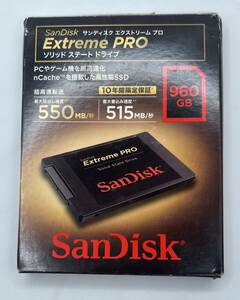 【新品未開封品】SanDisk SSD Extreme PRO 960GB SDSSDXPS-960G-J25・国内正規品