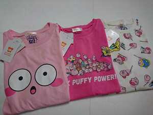 新品 未使用 星のカービィ 160 半袖 Ｔシャツ ３枚 まとめ売り 30周年 記念 kirby 30th anniversary 送料無料 即決 限定 完売 M L