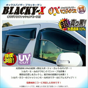 トヨタ グランビア／グランドハイエース (VCH10/16・RCH11・KCH10/16) OXバイザー【ブラッキーテン】オックスバイザー