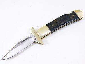送料無料 フォールディングナイフ KW-154 ブラックウッドハンドル K-WORLD Knife Company
