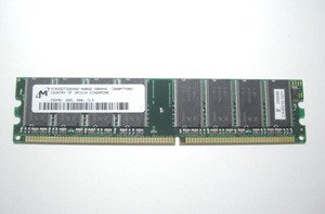 【即決・送料無料】Micron DDR400 PC3200 256MB 184Pin SDRAM DIMM デスクトップ用 メモリ