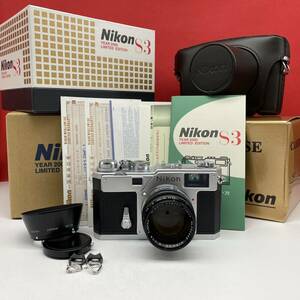 □ 防湿庫保管品 Nikon S3 YEAR 2000 LIMITED EDITION 記念復刻モデル レンジファインダー フィルムカメラ NIKKOR-S F1.4 50mm ニコン