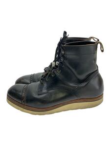 foot the coacher◆レースアップブーツ/US8/BRW/レザー/FT07AW-015