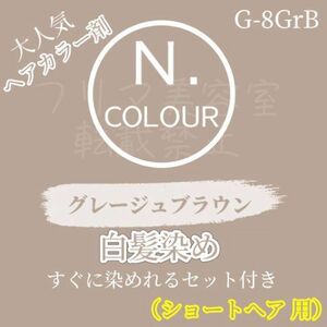 エヌドット　すぐに染めれるヘアカラーセット（白髪染め）G-8GrB