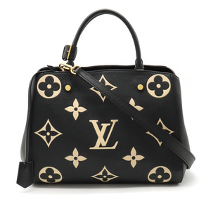 LOUIS VUITTON ルイ ヴィトン バイカラーモノグラムアンプラント モンテーニュMM ハンドバッグ 2WAY