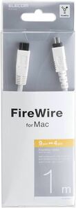 エレコム FireWireケーブル (IEEE1394b 9pin to 9pin) 1m IE-991WH 9ピン-4ピン