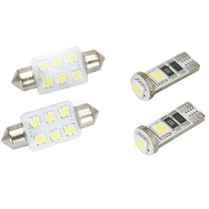 ボルボ S80 AB SMD LED ポジション&6連ナンバー灯 4個 キャンセラー内蔵 ホワイト