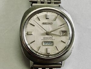 TH セイコーマチック SEIKO SEIKOMATIC DIASHOCK メンズ腕時計 6206-8150 デイデイト シルバー文字盤 動作未確認 ジャンク